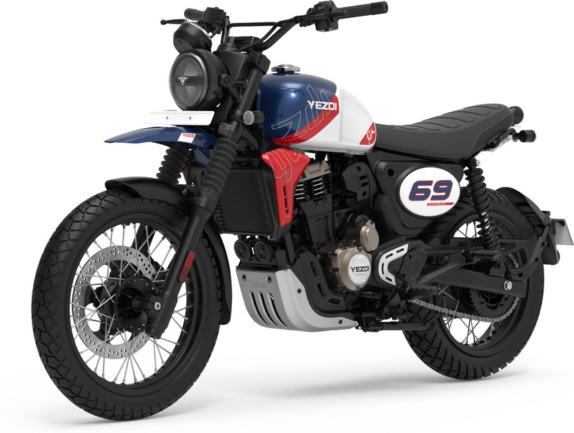 Yezdi Scrambler Booking for Ex-Showroom Price(Rally Blue)