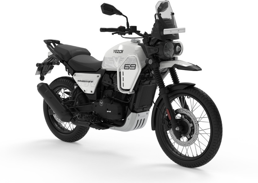 Yezdi Adventure Tubeless Booking for Ex-Showroom Price(Glacier White)