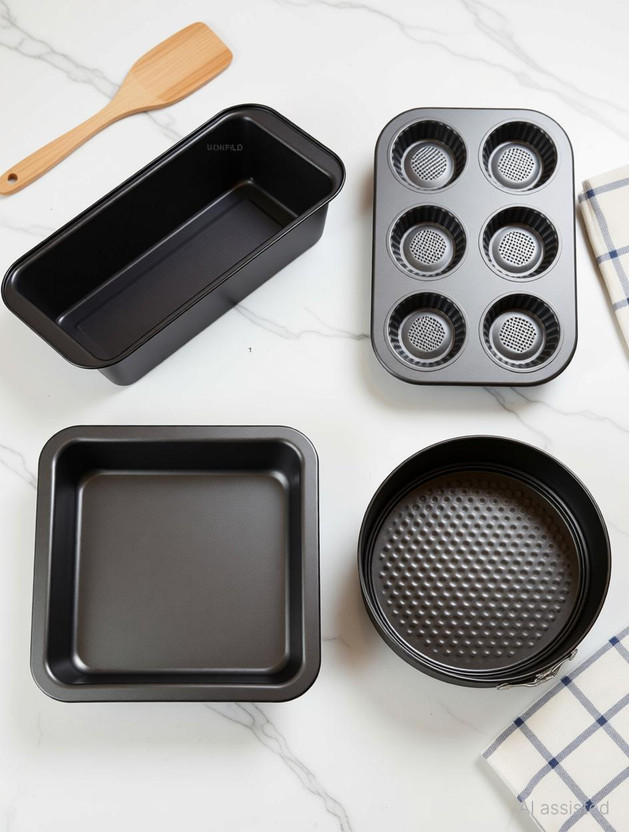 Durgma Carbon Steel Cake Mould 1(Pack of 4)