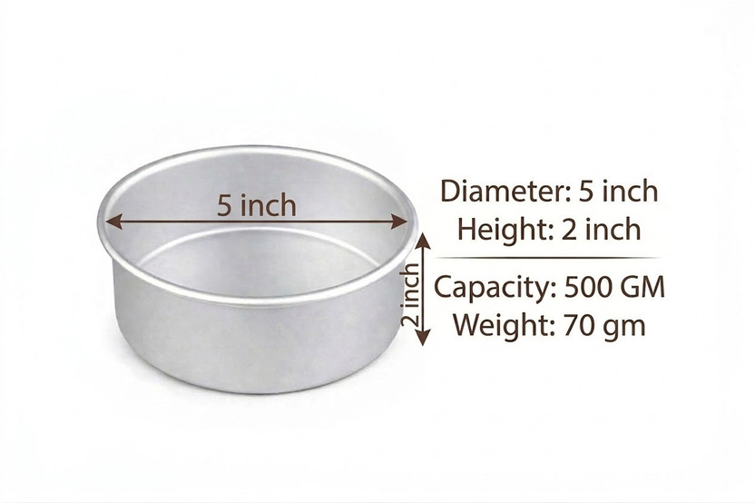 VPSK Aluminium Cake Mould 1(Pack of 1)