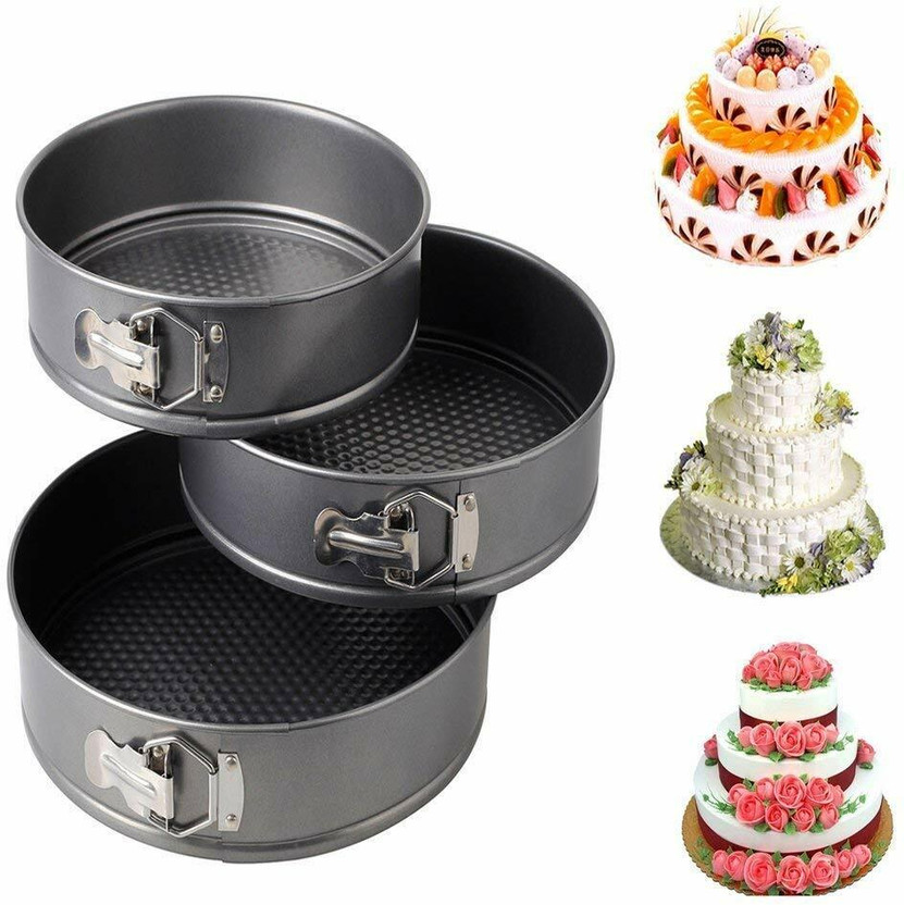 H&M Store Aluminium Cake Mould 3pc springform cake mould(Pack of 3)