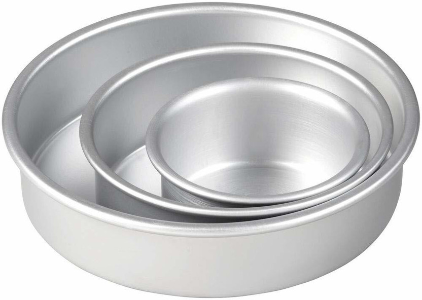 caretouch Aluminium Cake Mould 3(Pack of 3)