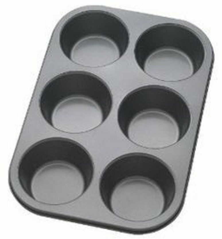 SHAAZI Aluminium Cupcake/Muffin Mould 6(Pack of 1)