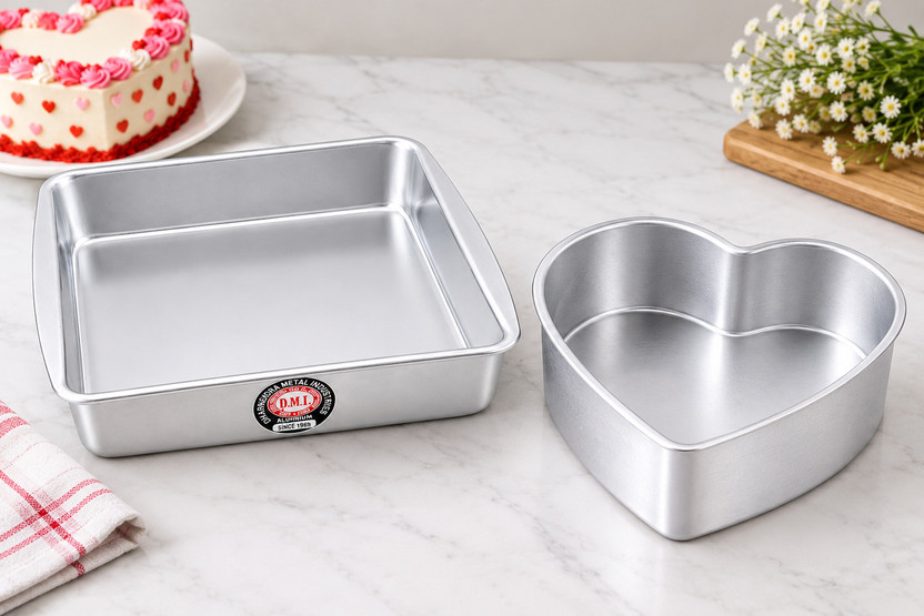 DMI Aluminium Cake Mould 2(Pack of 2)