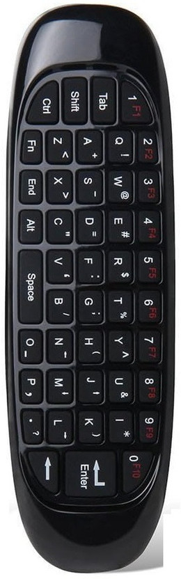 OG X NEXA WITH DEVICE Wireless air mouse remote with keyboard and motion-sensing control Wireless air mouse remote with keyboard and motion-sensing control Smart TVs Android TV Boxes Laptops and PCs Windows Mac OS Linux Gaming Consoles Remote Controller(Black)