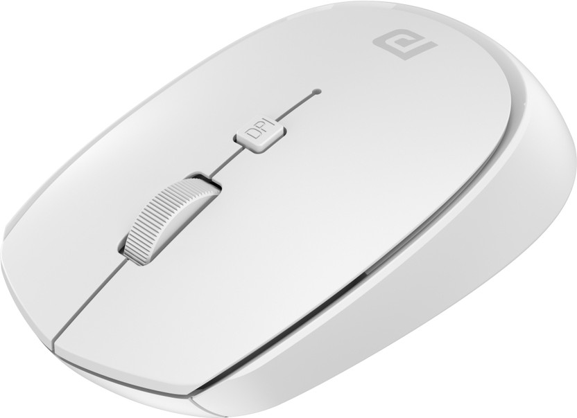 Portronics Toad 23 Ambidextrous Optical Mouse POR 1831(2.4GHz Wireless, White)