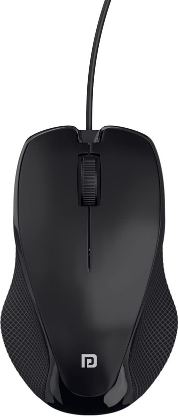 Portronics Toad 101,POR 1800 Wired Ambidextrous Optical Mouse(USB 2.0, Black)