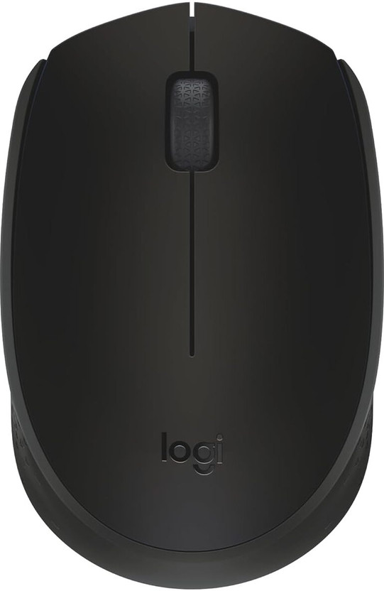 Logitech B170 Ambidextrous Optical Mouse 12-Months Battery Life,PC/Mac/Laptop(2.4GHz Wireless, Black)