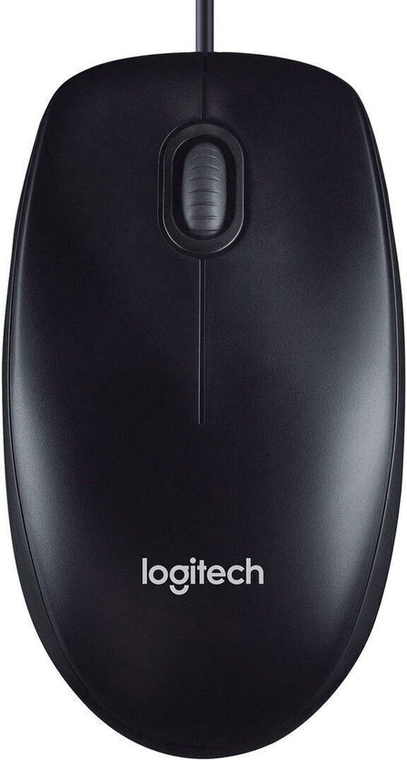 Logitech M90 / 1000 DPI Optical Tracking, Ambidextrous Wired Ambidextrous Optical Mouse(USB, Black)