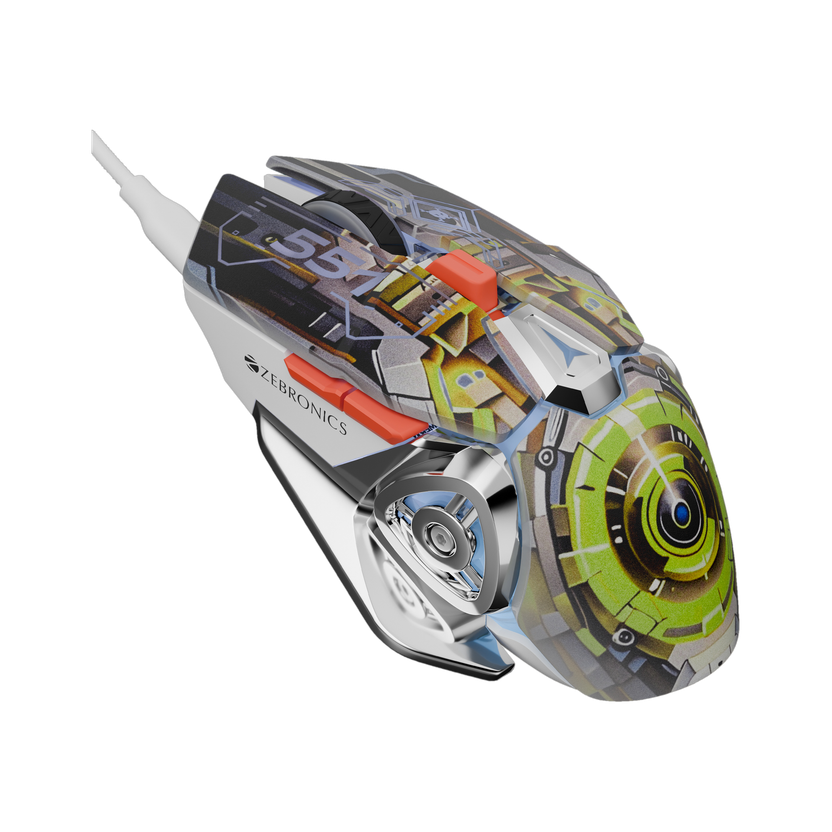 ZEBRONICS ZEBRONICS Zeb-Transformer M Plus Wired Ergonomic Mechanical  Gaming Mouse(USB 2.0, Mech Orange) - Flipkart Deal