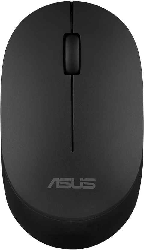 ASUS Bluetooth Silent Mouse MW105, 1600 DPI, Upto 3 Device Support Wireless Ambidextrous Optical Mouse(Black)