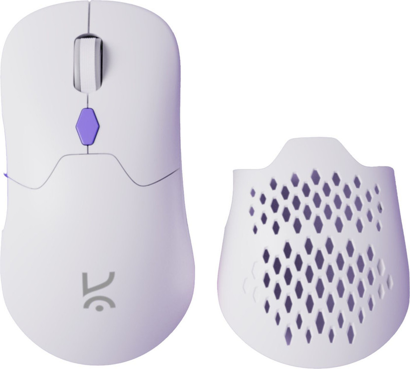 Kreo Chimera V2 RGB Hot-Swappable Switches, 6 Buttons 12000 DPI Ambidextrous Optical  Gaming Mouse(2.4GHz Wireless, Bluetooth, USB 2.0, White)
