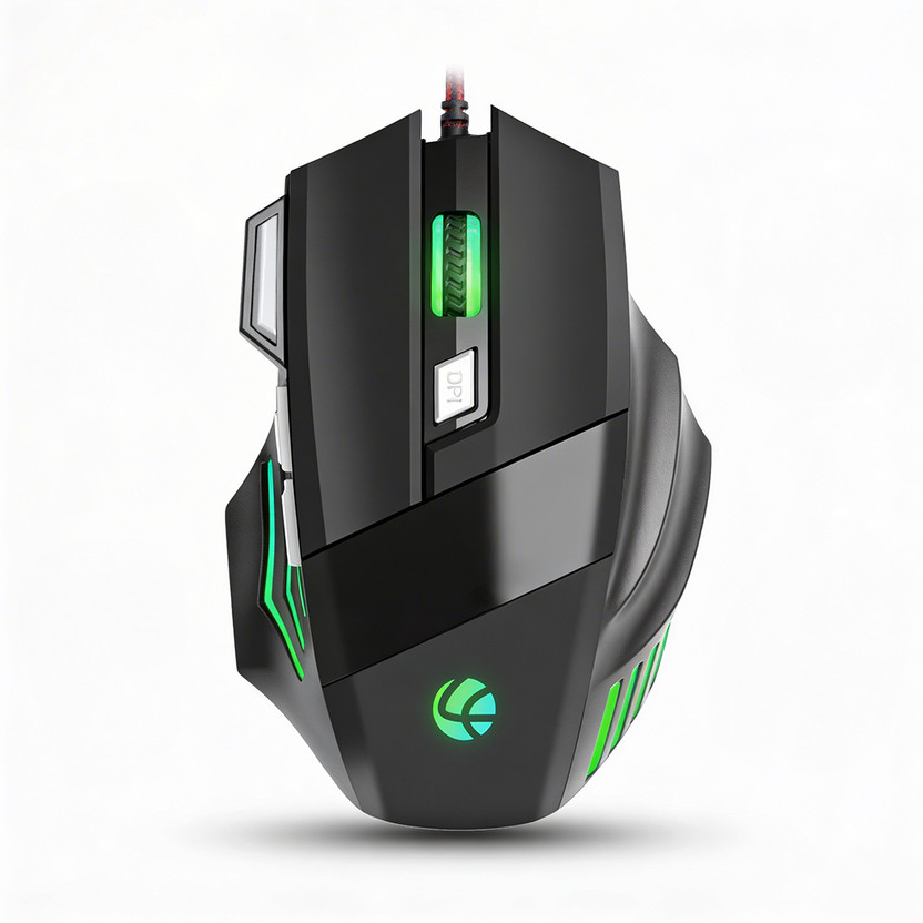 LAPCARE LOX-509 Wired Right Handed Optical  Gaming Mouse(USB 2.0, Black)