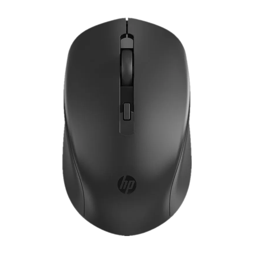 HP S1000 Ambidextrous Optical Mouse Silent / Lightweight, upto 1600 DPI With Bluetooth(2.4GHz Wireless, Black)