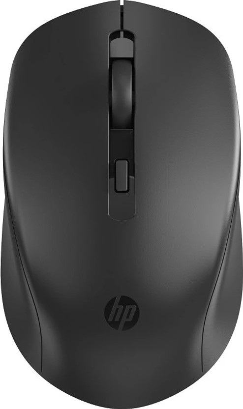 HP S1000 Ambidextrous Optical Mouse Silent / Lightweight, upto 1600 DPI With Bluetooth(2.4GHz Wireless, Black)