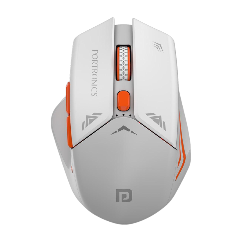 Portronics Vader Pro Wireless Gaming Mouse with 6 Buttons, Thumb Comfort, Adjustable DPI Ambidextrous Optical  Gaming Mouse(2.4GHz Wireless, Stone Grey)