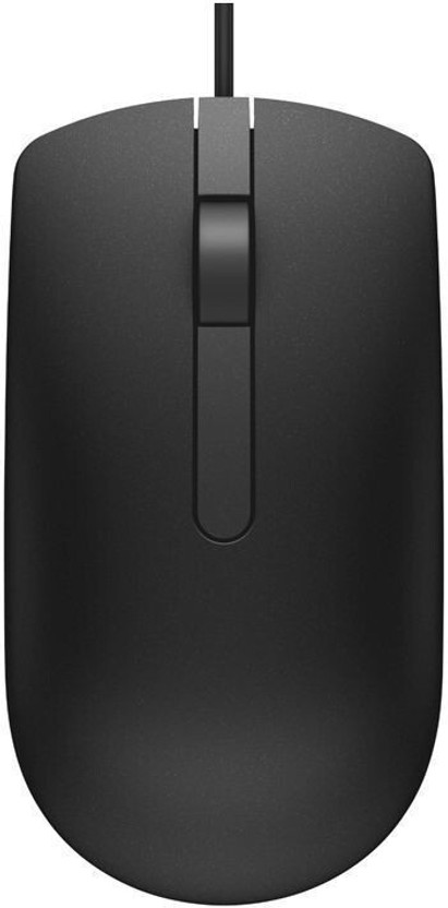 DELL MS 116 Wired Optical Mouse Wired Ambidextrous Optical  Gaming Mouse(USB 3.0, USB 2.0, Black)