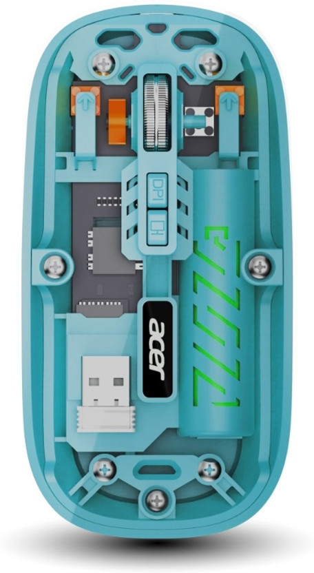Acer Acer ACR001-TMG Ambidextrous Optical Mouse With Bluetooth(2.4GHz Wireless, USB 2.0, Green) - Flipkart Deal