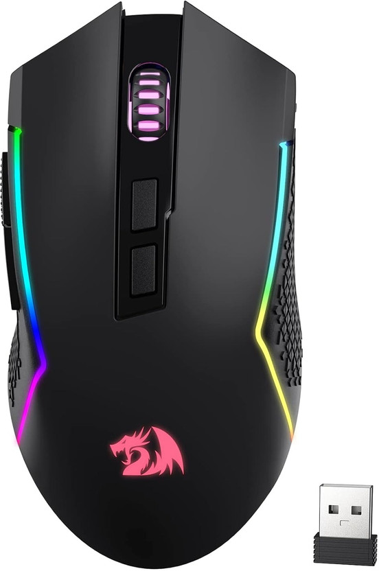 Redragon M693 Right Handed Optical  Gaming Mouse With Bluetooth(2.4GHz Wireless, Black)
