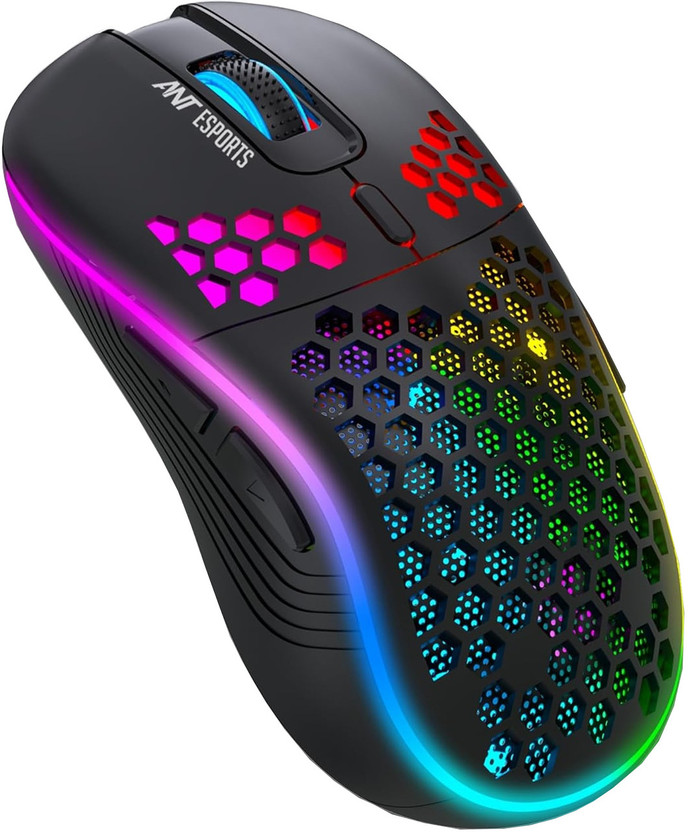 Ant Esports GM690 PRO Right Handed Optical  Gaming Mouse With Bluetooth(2.4GHz Wireless, Black)