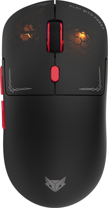 EVOFOX Phantom Air Wireless Ambidextrous Optical  Gaming Mouse Tri-Mode, 12800 DPI, Programmable Ultra Light Weight RGB lighting(USB 2.0, Black)