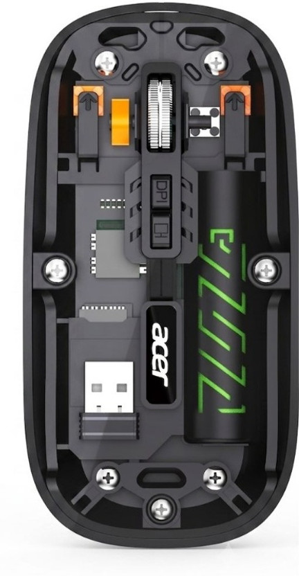Acer Acer ACR001-TMBK Ambidextrous Optical Mouse With Bluetooth(2.4GHz Wireless, USB 2.0, Black) - Flipkart Deal