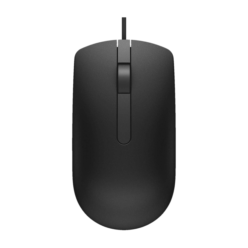 DELL MS116 Wired Ambidextrous Optical Mouse(USB 2.0, Black)