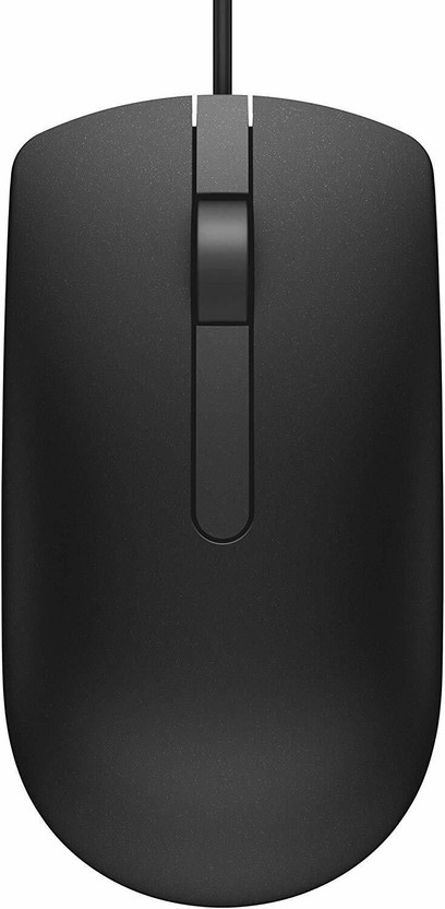DELL MS 116-BK Wired Ambidextrous Optical Mouse(USB, Black)