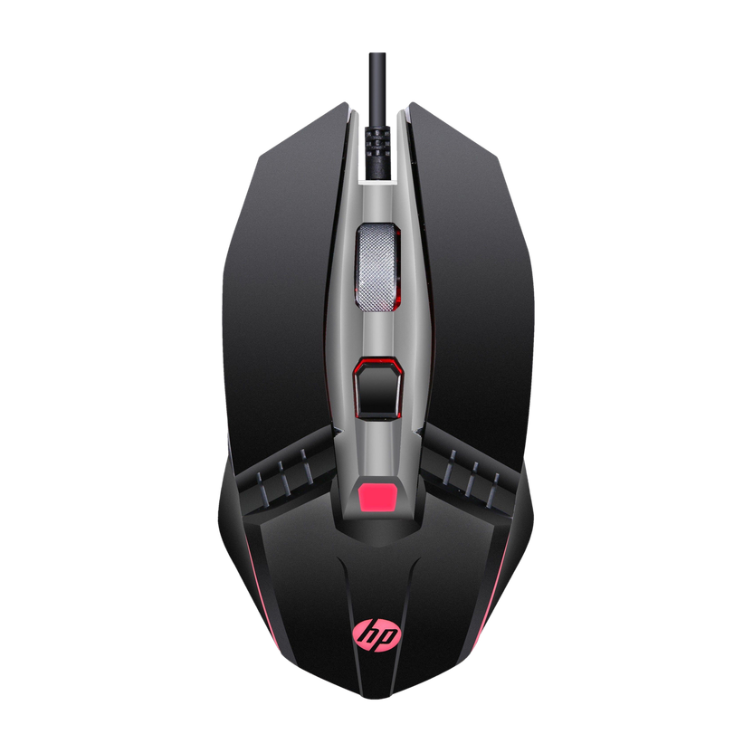 HP M270 Wired Ambidextrous Optical  Gaming Mouse with Upto 2400 DPI, 6 Buttons with DPI Switch, 4-Color Breathing LED Light, Metal Scroll Wheel, 3 Million Click Durability, 1.5m Cable(USB 3.0, Black)