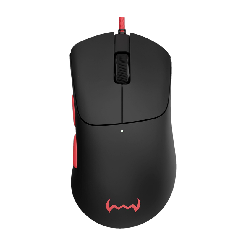daWg W-Slay 25 Wired Ergonomic Optical  Gaming Mouse(Type C, Black)