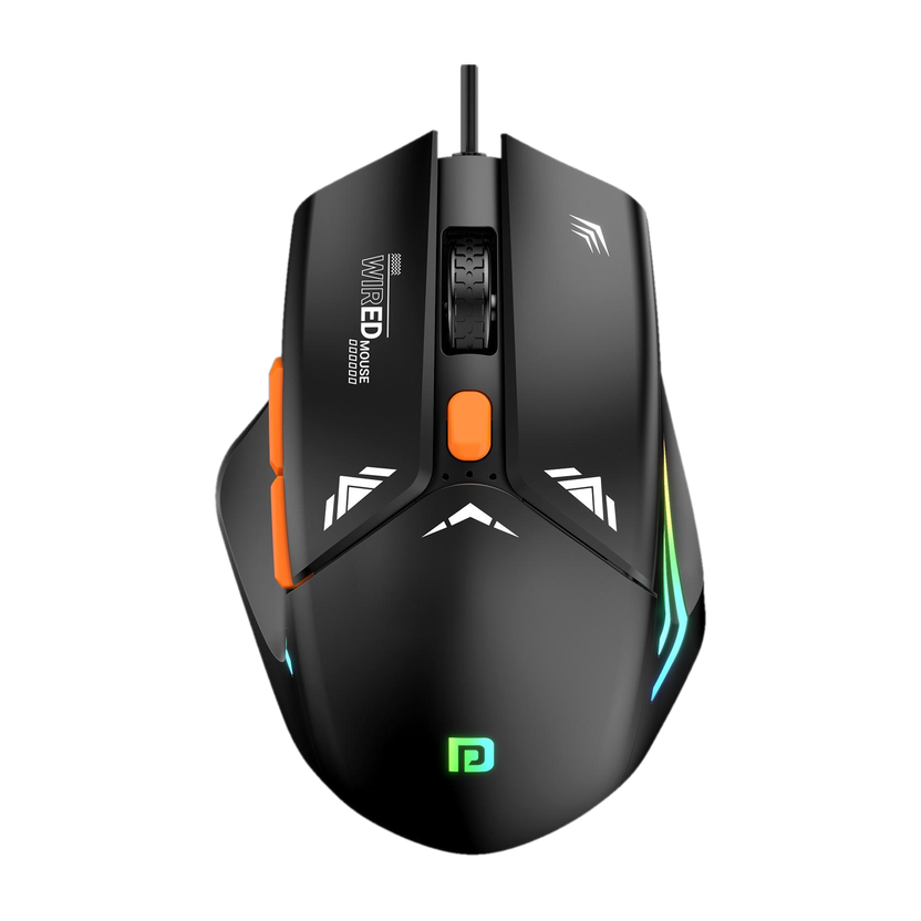 Portronics POR 2015 Wired Right Handed Optical  Gaming Mouse(USB 2.0, Black)