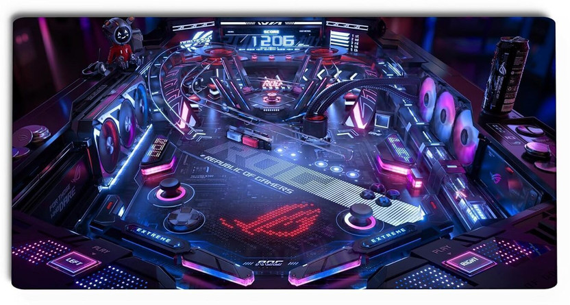 Gifting Domus Large Mouse Pad Desk Mat Pinball Game, Anti-Skid Rubber Base, 3mm Thick Non Slip Base Mousepad(Pinball Game)