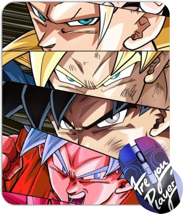 MITTRA Indiacraft Goku Anime Non Slip Base Mousepad(Multicolor)