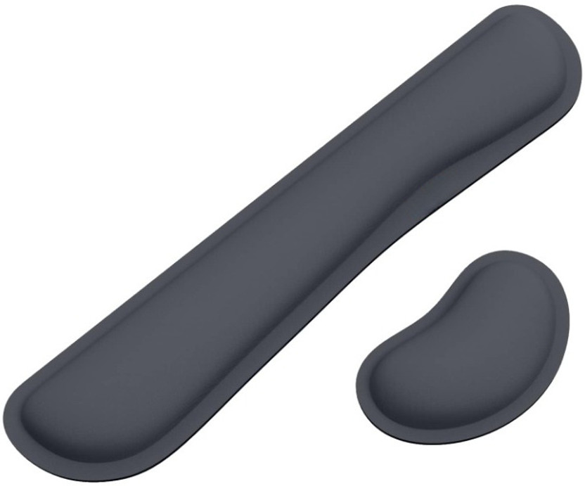 Aliens Wrist Rest Pad Gel memory foam for mouse support and comfort Non Slip Base Mousepad(Dark Grey)