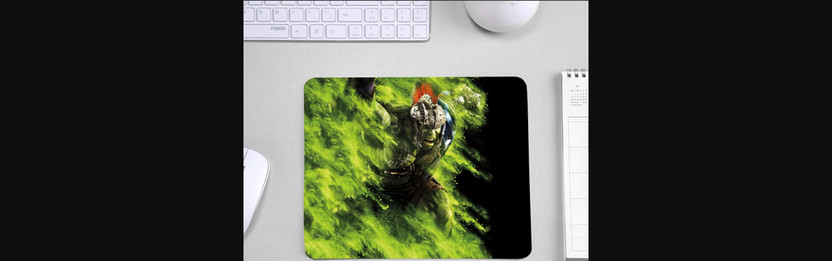 MITTRA Indiacraft Hulk Power Non Slip Base Mousepad(Hulk Superhero)
