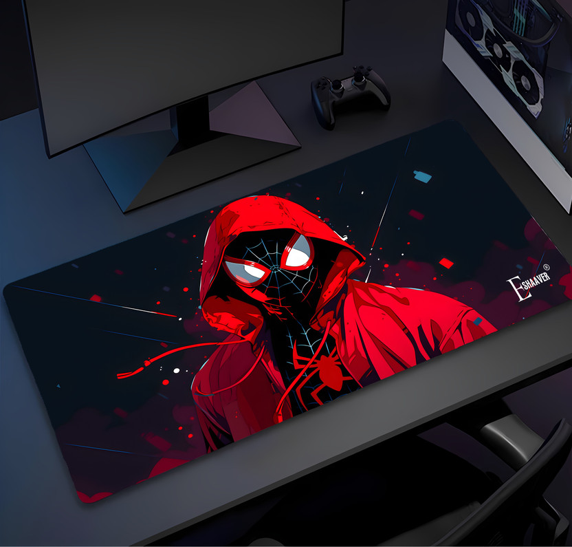 Eshaaver Spiderman Graphic Mouse Pad, Large Desk Mouse Pad,Spill-Resistant Mousepad Non Slip Base Mousepad(Multicolor1)