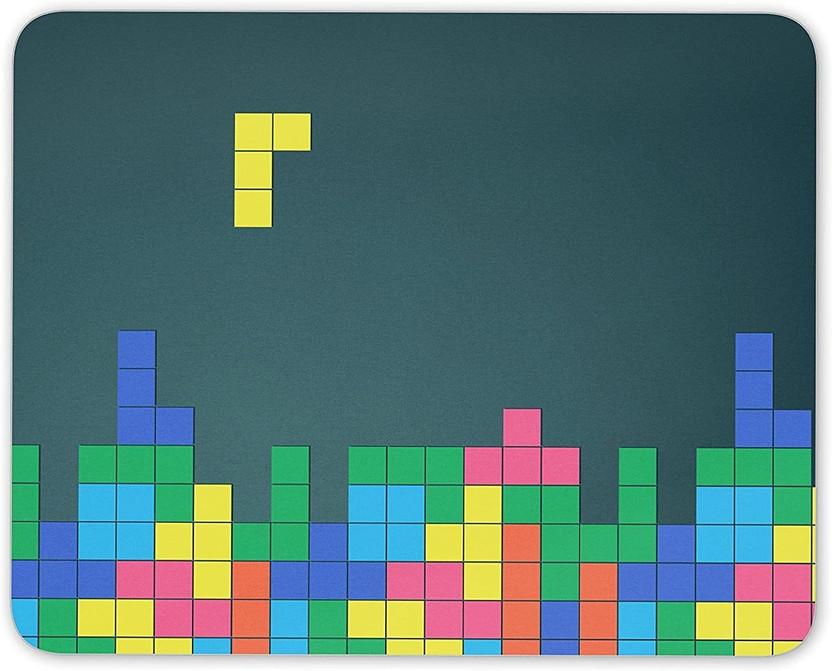 HARSHU ™ Game Tetris Mouse Pad for Work from Home/Office/Gaming Non Slip Base Mousepad(Multicolor)