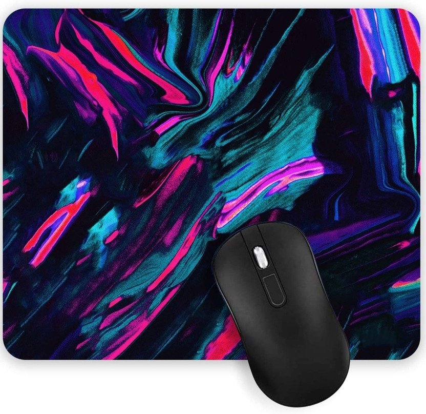NAFCO Computer Mouse Mat with Anti-Slip Rubber Base & Smooth Mouse Control Non Slip Base Mousepad(Black)