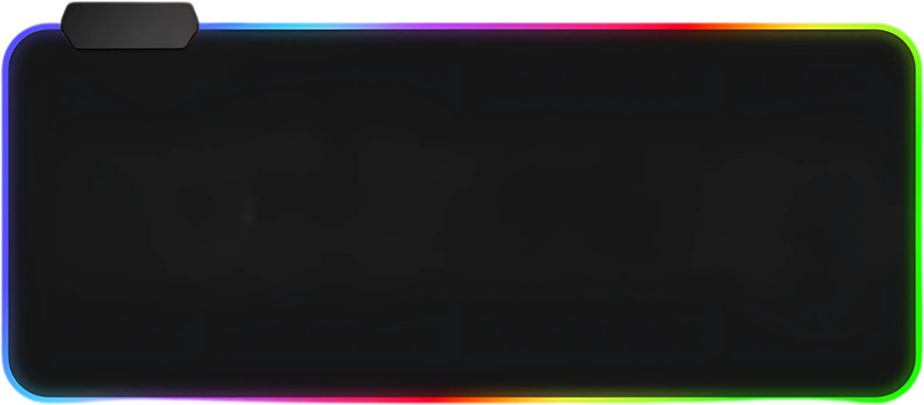 Octec RGB Mouse Pad 800x300mm with 14 Backlight Modes 7 Colorful Illuminated Designs Non Slip Base Mousepad(Black)