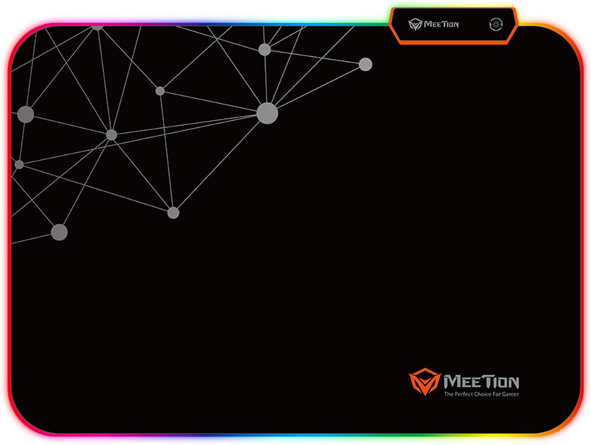 Meetion MT-PD120 RGB Gaming Non Slip Base Mousepad(Black)