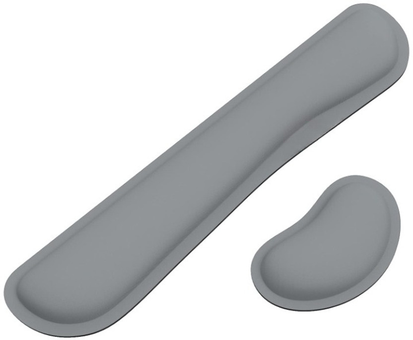 Aliens Wrist Rest Pad Gel memory foam for mouse support and comfort Non Slip Base Mousepad(Grey)