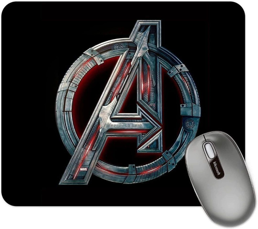 Dia MOUSE PAD, AVENGER MOUSE PADE, AVENGER SYMBOL MOUSE PAD, FOR COMPUTER, LAPTOP, Non Slip Base Mousepad(Na)