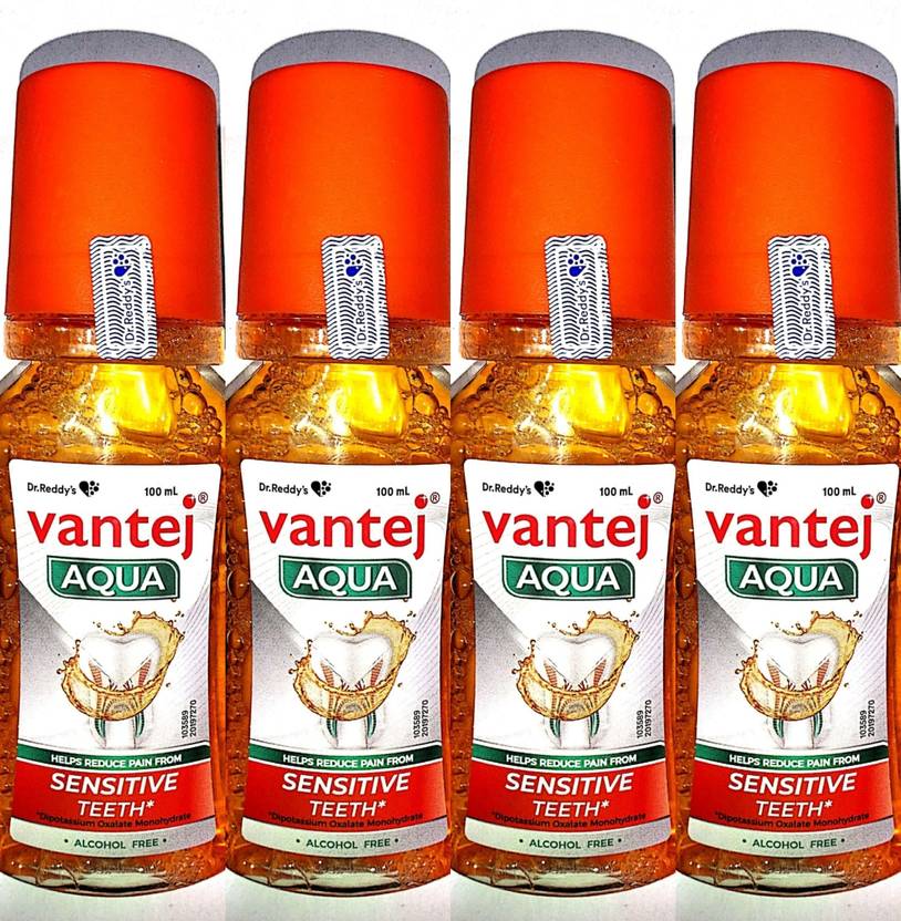 Vantej Aqua Mouthwash for Sensitive Teeth Dentist recommended PACK OF