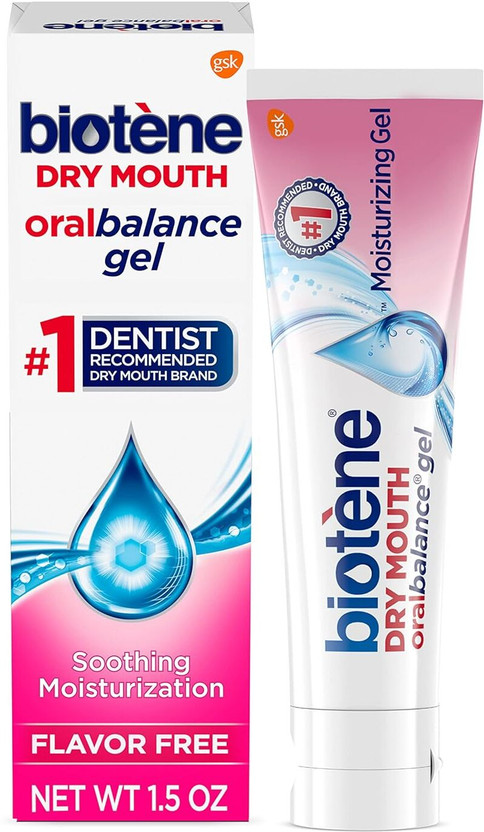 Biotene Oral Balance Moisturizing Gel, Alcohol Free Gel and Dry Mouth GeL - Flavor Free(42 g)