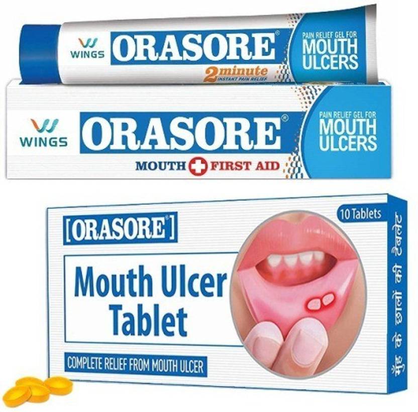 Orasore Ulcer Gel And Tablet Set GLYCERINE, SPEARMINT, FENNEL Buy