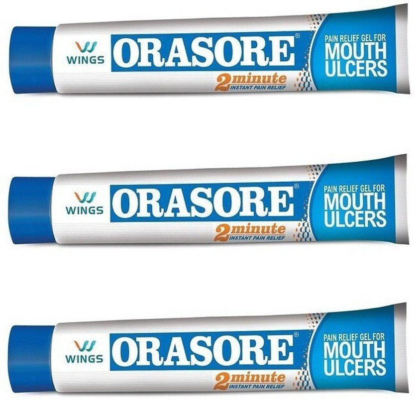 Orasore Orasore Gel for mouth Ulcer (Pack of 3) - Regular(30 g) - Flipkart Deal