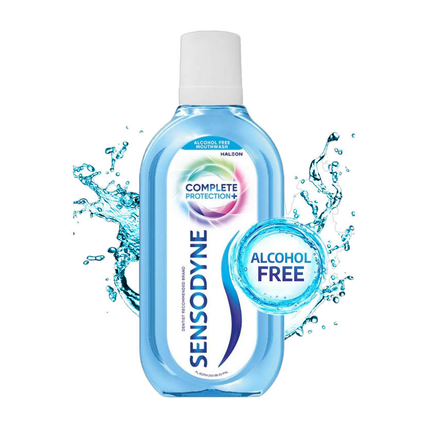 SENSODYNE Complete Protection+ Mouthwash, Alcohol free. - COOL MINT(250 ml)