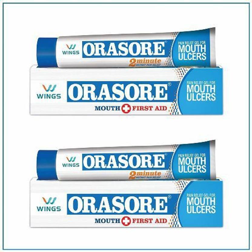 Orasore Ulcer Gel Set Of 2 (Each12gm) GLYCERINE, SPEARMINT, FENNEL