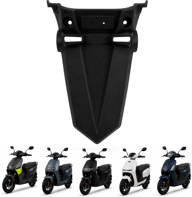 Metro Industries Rear Mud Guard For Universal For Bike All Electric Scooty 2024, 2023, 2022, 2021, 2020(Black)