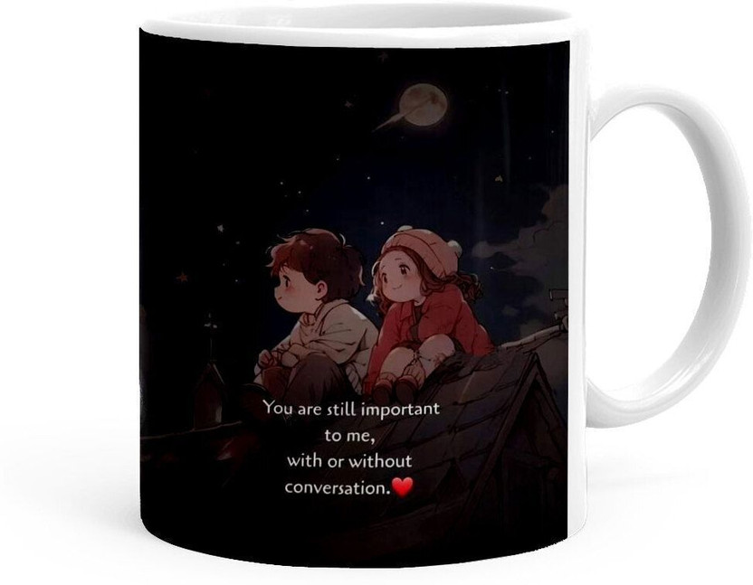 Kesri Gifts You Are Still Important To Me Printed (ps25049)_new Ceramic Coffee Mug(350 ml, Pack of 4)